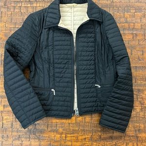 Fuchs Schmidt lightweight black/cream quilted jacket. Size 38 euro.